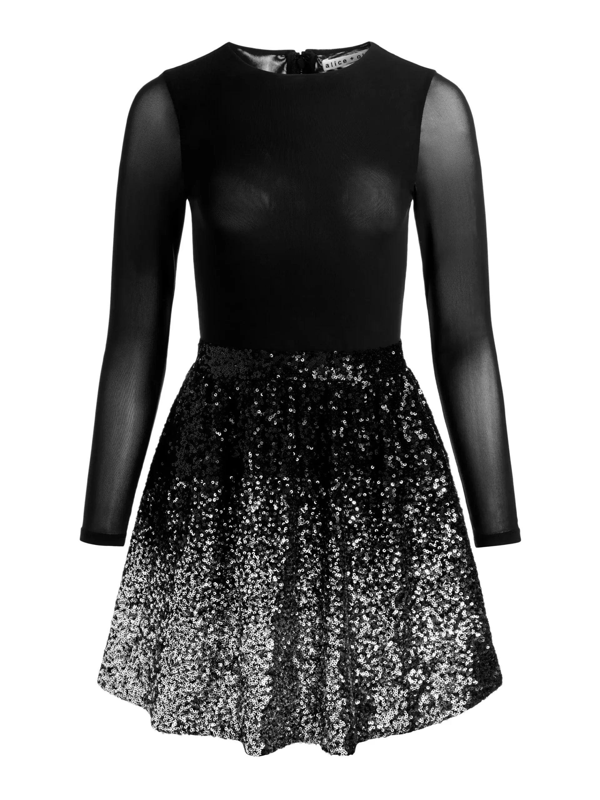 Alice and Olivia CHARA EMBELLISHED MINI DRESS