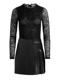 Alice and Olivia CHARA LACE MINI DRESS