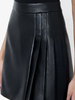 Alice and Olivia CHARA VEGAN MINI DRESS