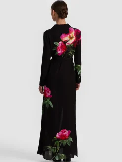 Alice and Olivia CHASSIDY MAXI SHIRT DRESS