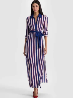Alice and Olivia CHASSIDY MAXI SHIRT DRESS