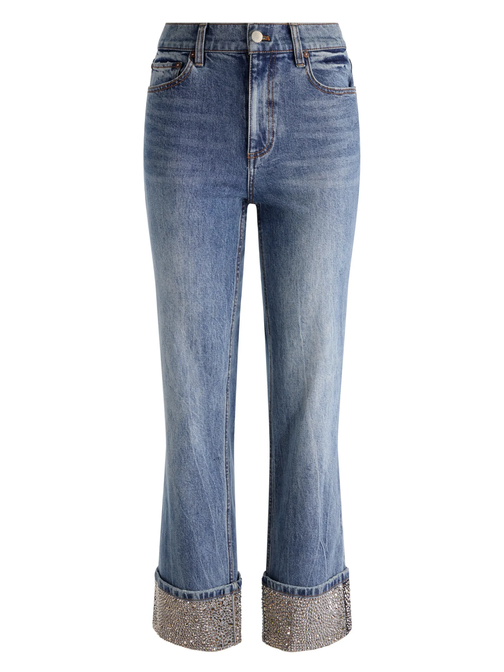 Alice and Olivia CHIC EMBELLISHED ANKLE JEAN