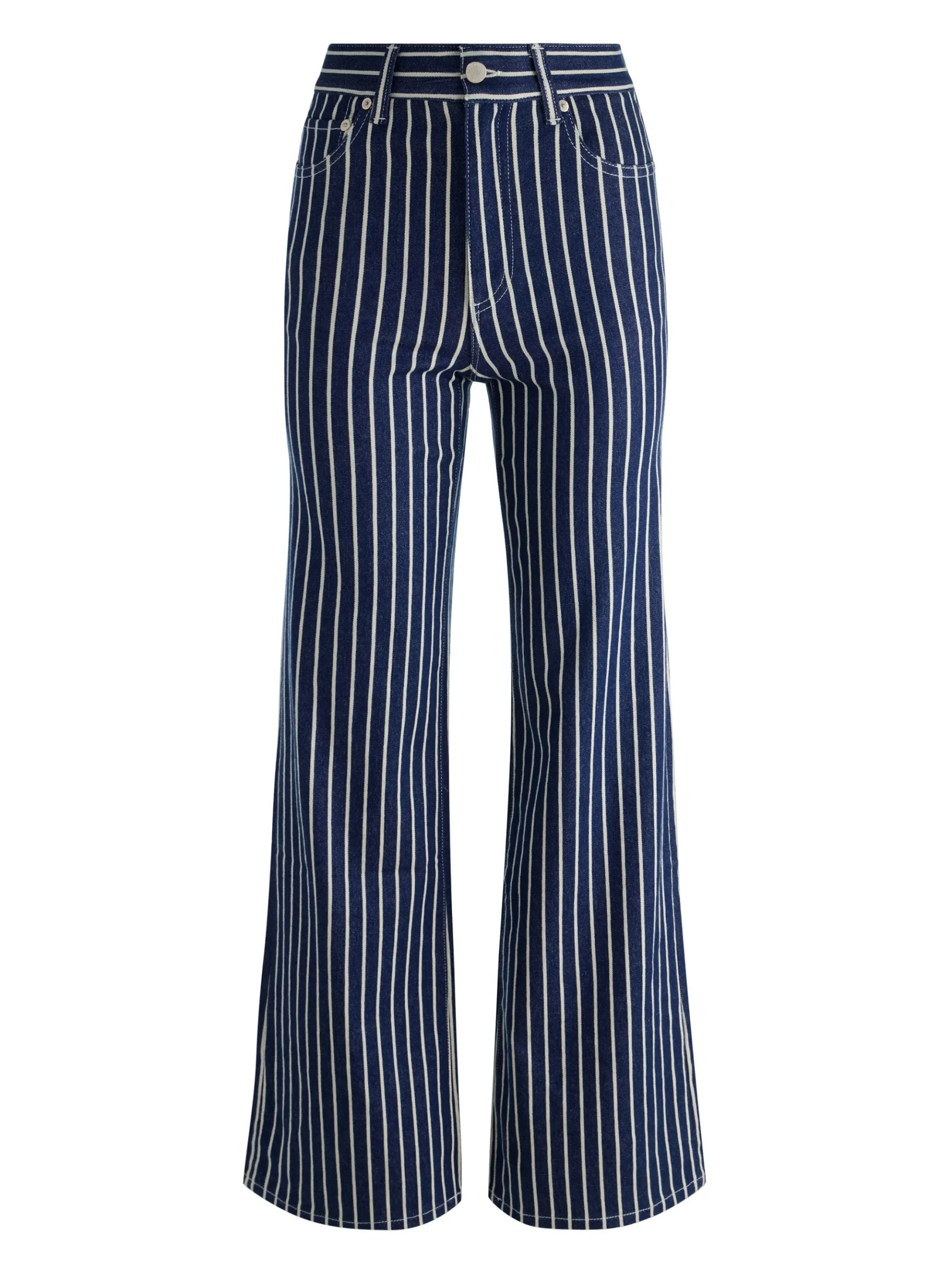Alice and Olivia CHIC STRIPED JEAN
