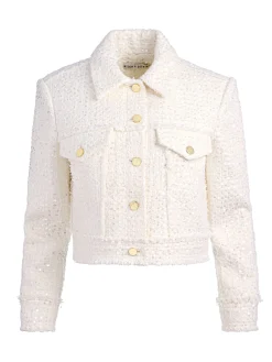 Alice and Olivia CHLOE TWEED JACKET