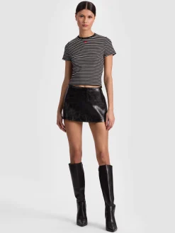 Alice and Olivia CINDY CROPPED TEE
