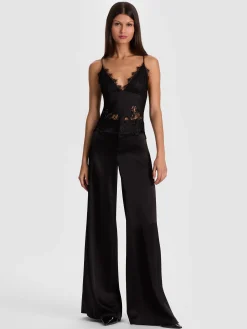 Alice and Olivia CLAUDIA LACE SLIP TOP