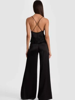 Alice and Olivia CLAUDIA LACE SLIP TOP