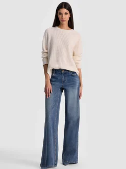 Alice and Olivia COLIN CASHMERE CREWNECK