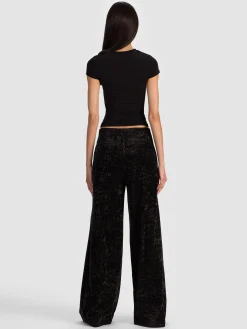 Alice and Olivia CONOR CLEAN WAIST TROUSER