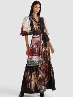 Alice and Olivia CORA MAXI SHIRT DRESS