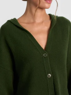 Alice and Olivia COREY HOODED CASHMERE CARDIGAN