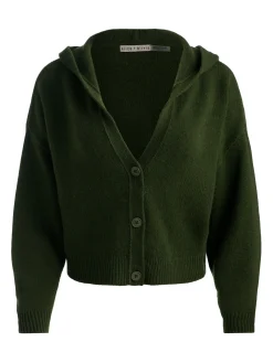 Alice and Olivia COREY HOODED CASHMERE CARDIGAN