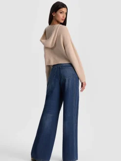 Alice and Olivia COREY HOODED CASHMERE CARDIGAN