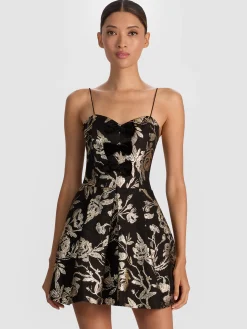 Alice and Olivia DANIELA STRUCTURED MINI DRESS