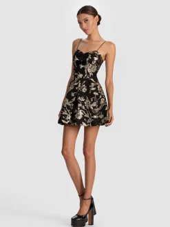 Alice and Olivia DANIELA STRUCTURED MINI DRESS