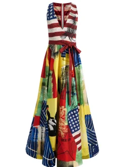 Alice and Olivia DARCIE FLARED GOWN