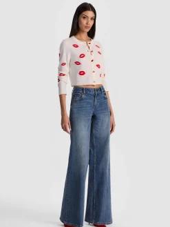 Alice and Olivia DARODA LIP CARDIGAN