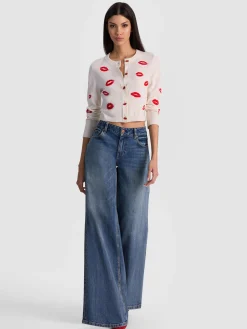 Alice and Olivia DARODA LIP CARDIGAN