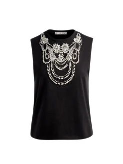Alice and Olivia DEDE EMBELLISHED TANK