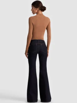 Alice and Olivia DELILAH LACE UP JEAN