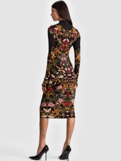 Alice and Olivia DELORA MIDI DRESS