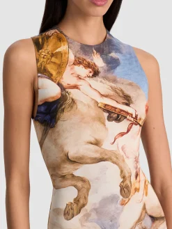 Alice and Olivia DELORA OPEN BACK MAXI DRESS