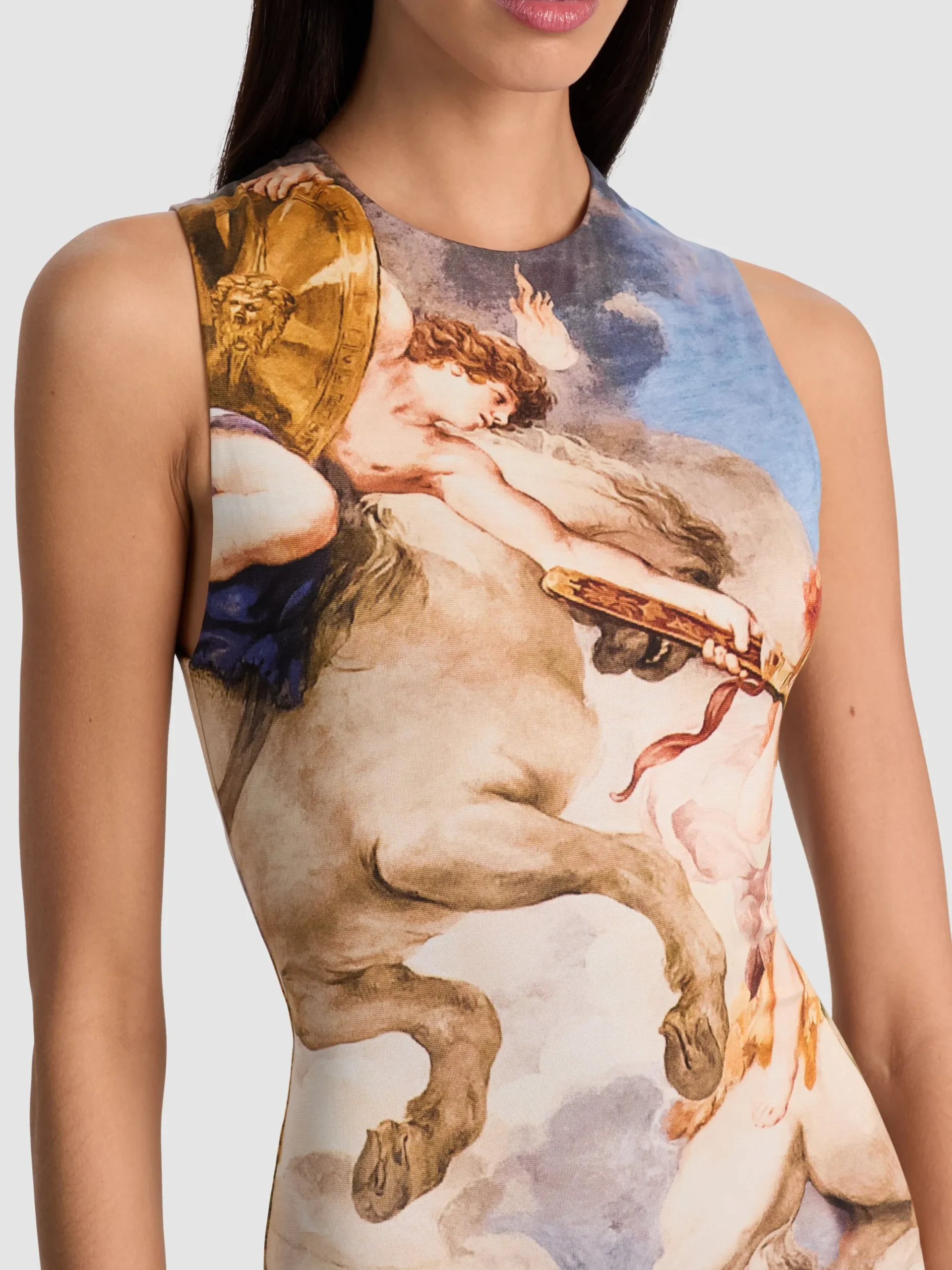 Alice and Olivia DELORA OPEN BACK MAXI DRESS