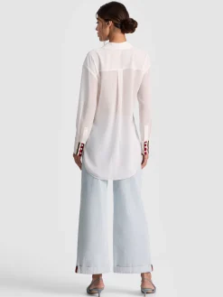 Alice and Olivia DIMITRA OVERSIZED BUTTON DOWN