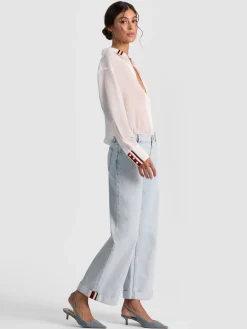 Alice and Olivia DIMITRA OVERSIZED BUTTON DOWN