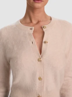 Alice and Olivia DOLLIE BRUSHED CASHMERE CARDIGAN