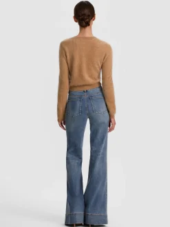 Alice and Olivia DOLLIE BRUSHED CASHMERE CARDIGAN