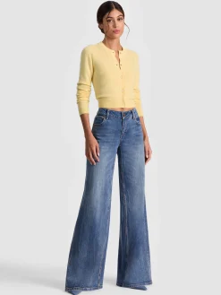 Alice and Olivia DOLLIE CASHMERE CARDIGAN