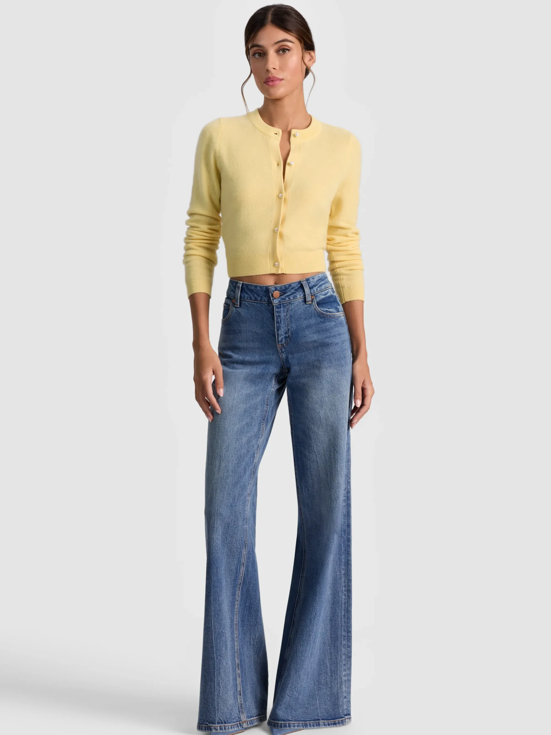 Alice and Olivia DOLLIE CASHMERE CARDIGAN