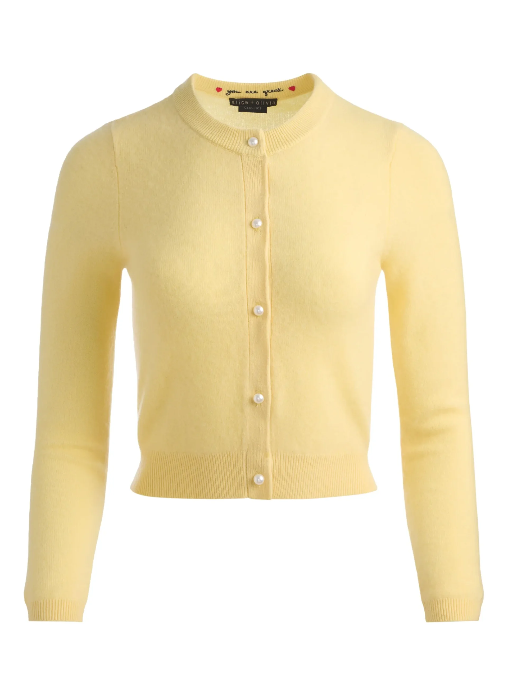 Alice and Olivia DOLLIE CASHMERE CARDIGAN