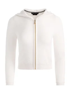 Alice and Olivia DOLLIE CASHMERE ZIP-UP HOODIE