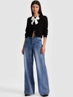 Alice and Olivia DOLLIE EMBELLISHED CARDIGAN