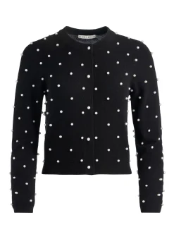 Alice and Olivia DOLLIE EMBELLISHED CASHMERE CARDIGAN