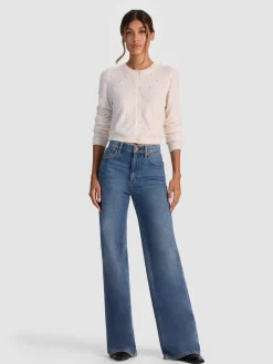 Alice and Olivia DOLLIE EMBELLISHED CASHMERE CARDIGAN