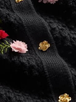 Alice and Olivia DOLLIE FLORAL CARDIGAN