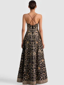 Alice and Olivia DOMENICA EMBELLISHED GOWN