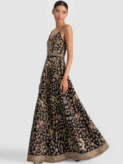 Alice and Olivia DOMENICA EMBELLISHED GOWN