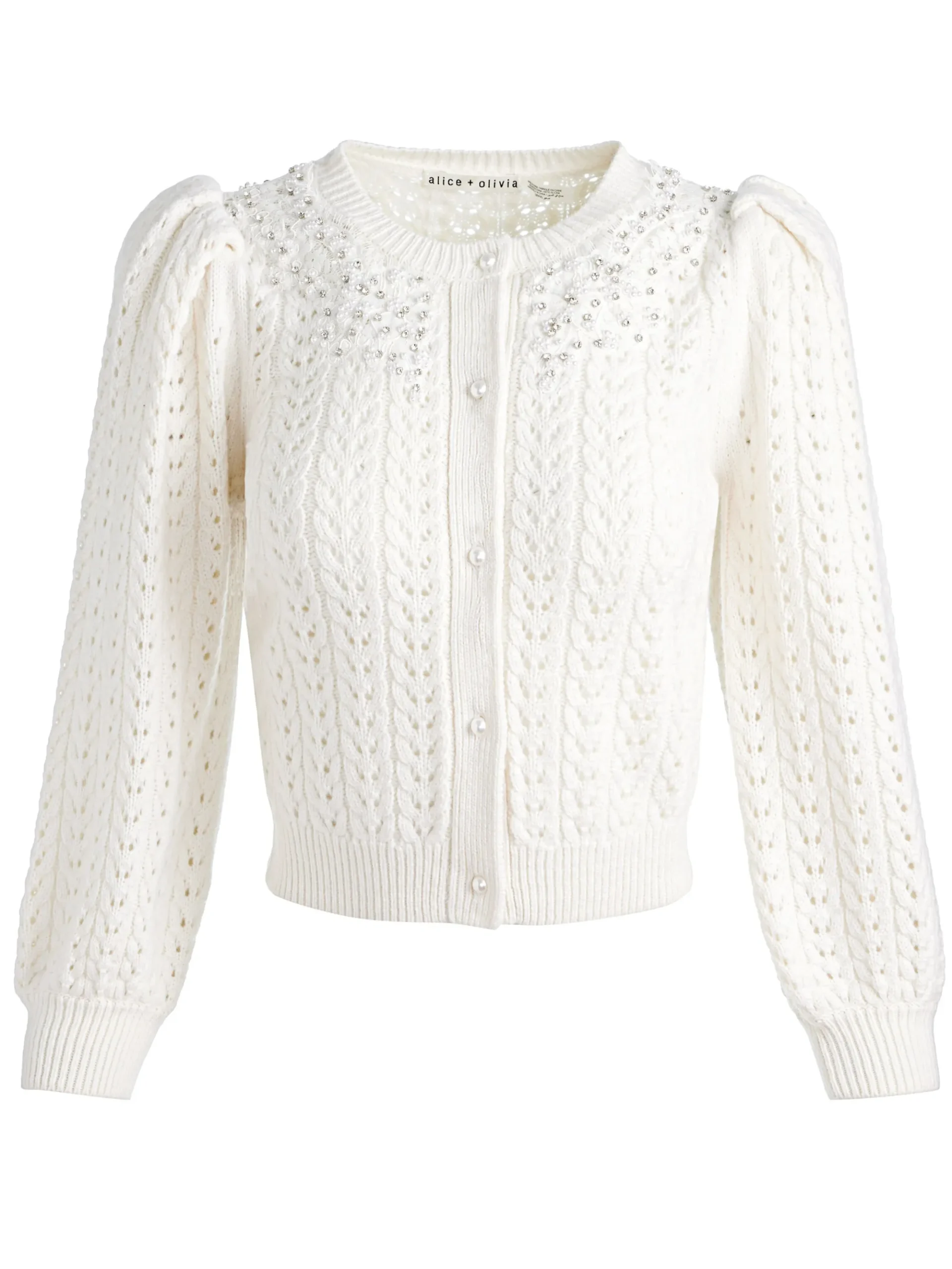 Alice and Olivia DORIS EMBELLISHED CARDIGAN