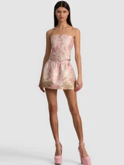 Alice and Olivia ELLA DROP WAIST MINI SKIRT