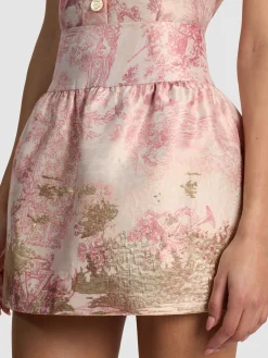 Alice and Olivia ELLA DROP WAIST MINI SKIRT