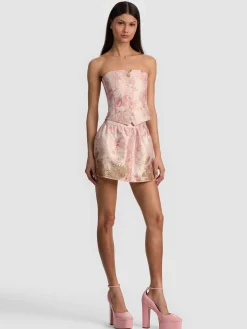 Alice and Olivia ELLA DROP WAIST MINI SKIRT