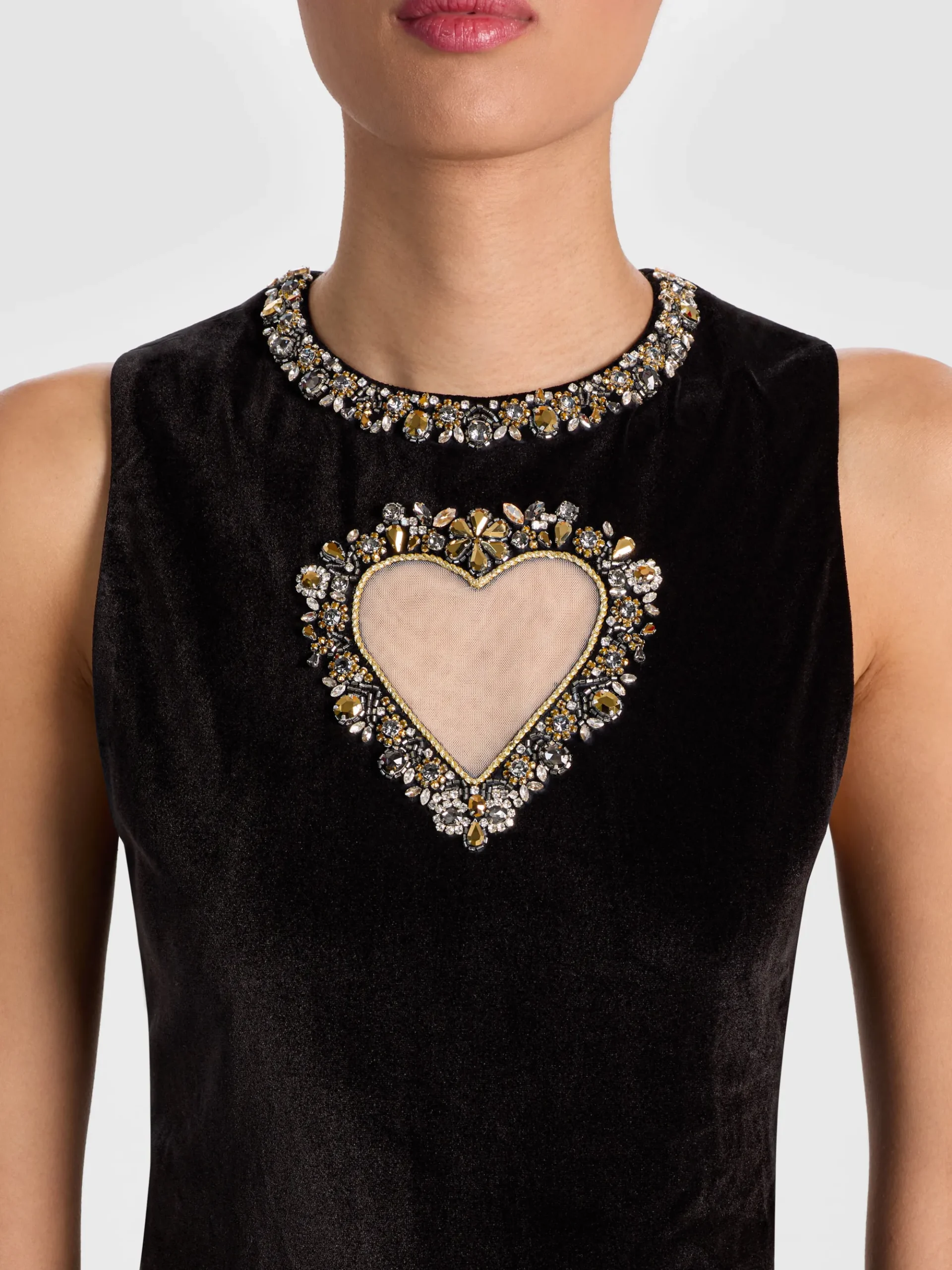 Alice and Olivia ELLA VELVET MINI DRESS