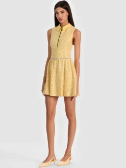 Alice and Olivia ELLIS EMBELLISHED MINI DRESS