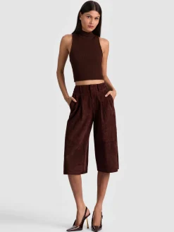 Alice and Olivia ELOISE SUEDE LONG SHORT