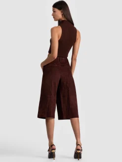 Alice and Olivia ELOISE SUEDE LONG SHORT