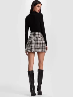 Alice and Olivia EMILIE TWEED MINI SKIRT